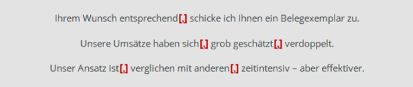 Korrekte Kommasetzung: Infinitivgruppen, Partizipgruppen, Aufzählungen